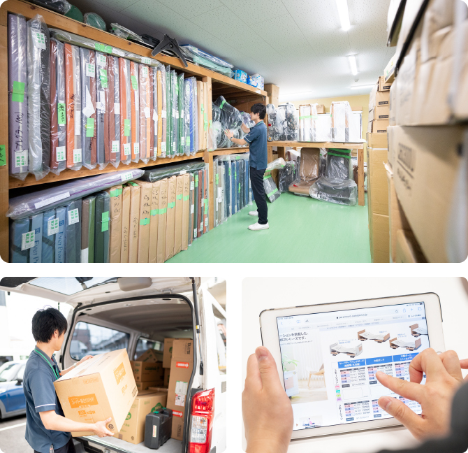 仕入れはもちろん、管理もすべて自社で責任を持って。